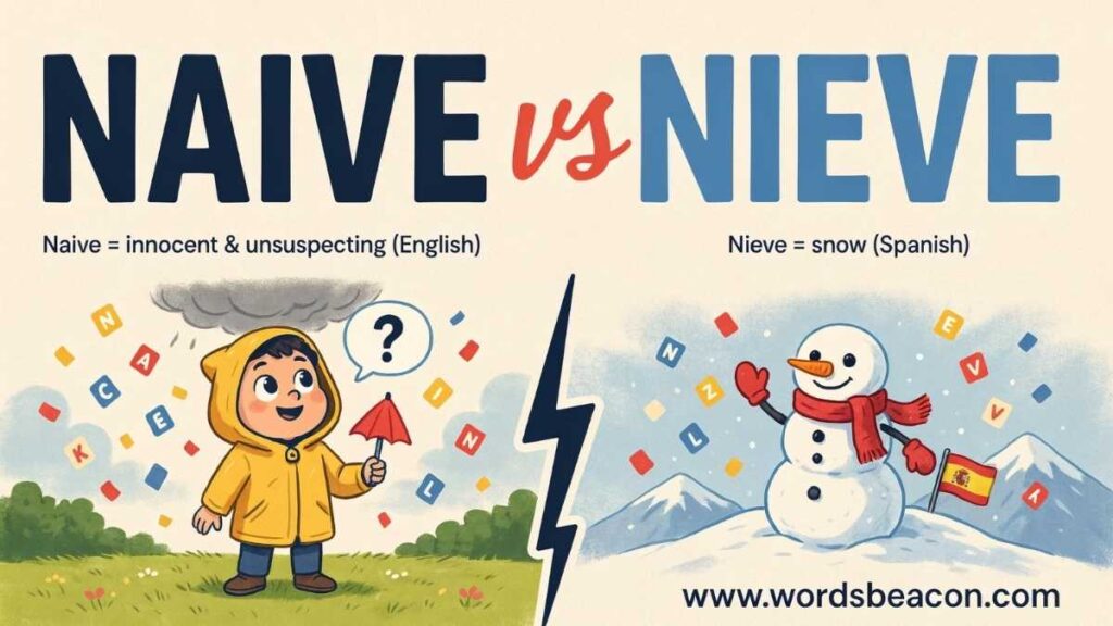 Naive vs Nieve difference and usage?