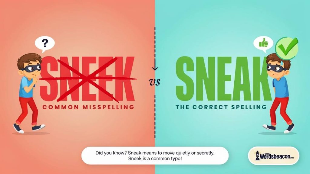 Sneek in English vs Sneak in English