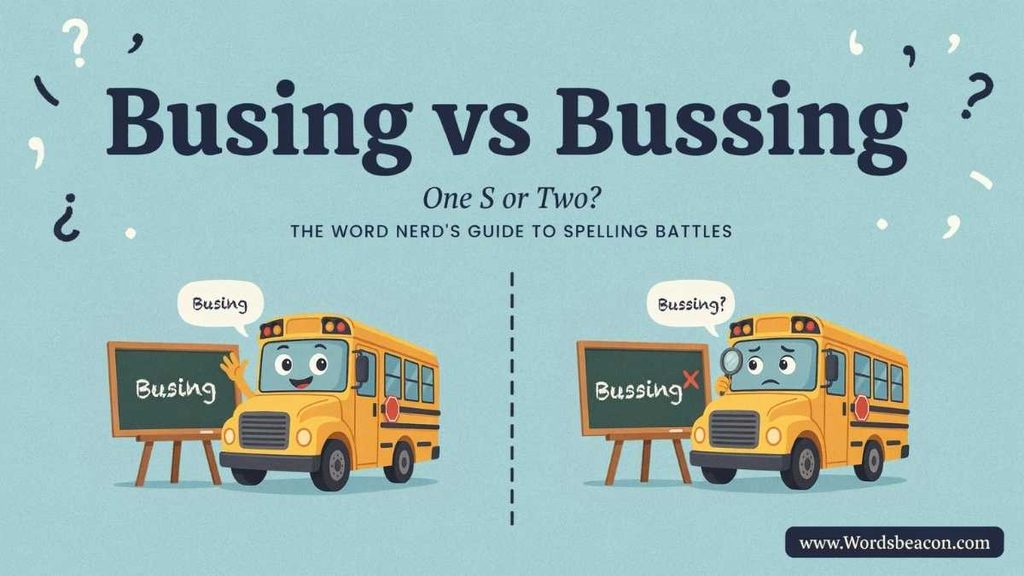 Busing Pronunciation and Bussing Pronunciation