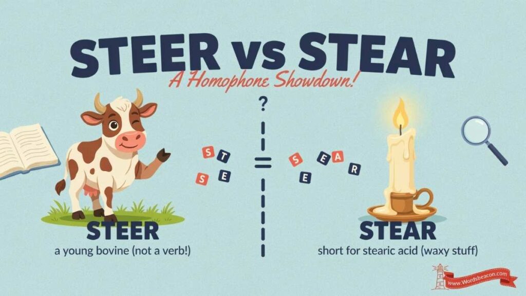 Steer vs Stear which one is correct?