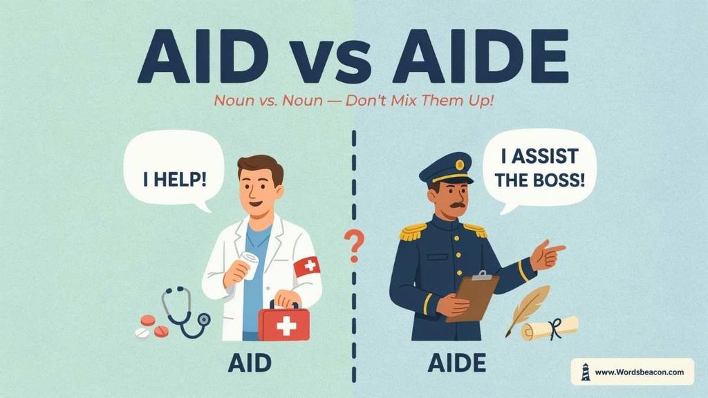 Difference Between Aid and Aide