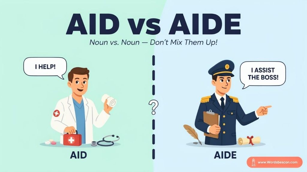 When to Use Aid vs Aide