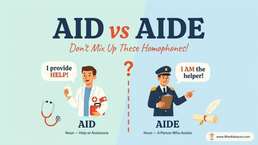 Common Mistakes With Aid and Aide