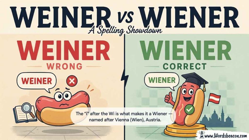 Weiner vs Wiener Spelling Which One Is Correct?