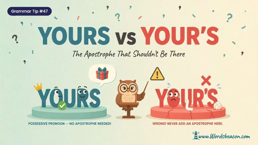 Common Mistakes With Yours and Your’s