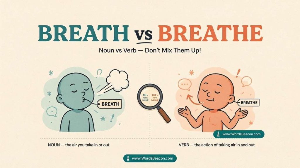 Breath vs Breathe Pronunciation