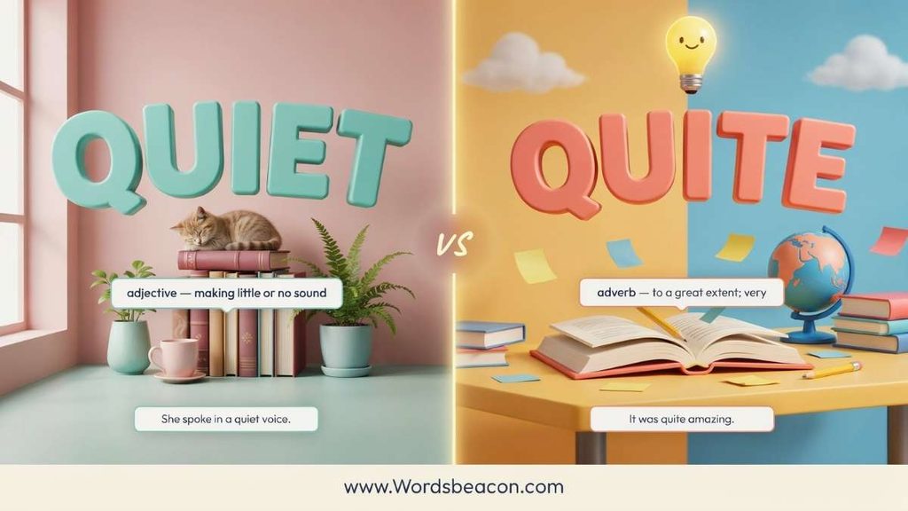 Quiet vs Quite Grammar Parts of Speech