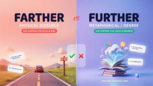 Farther vs Further difference and usage ?