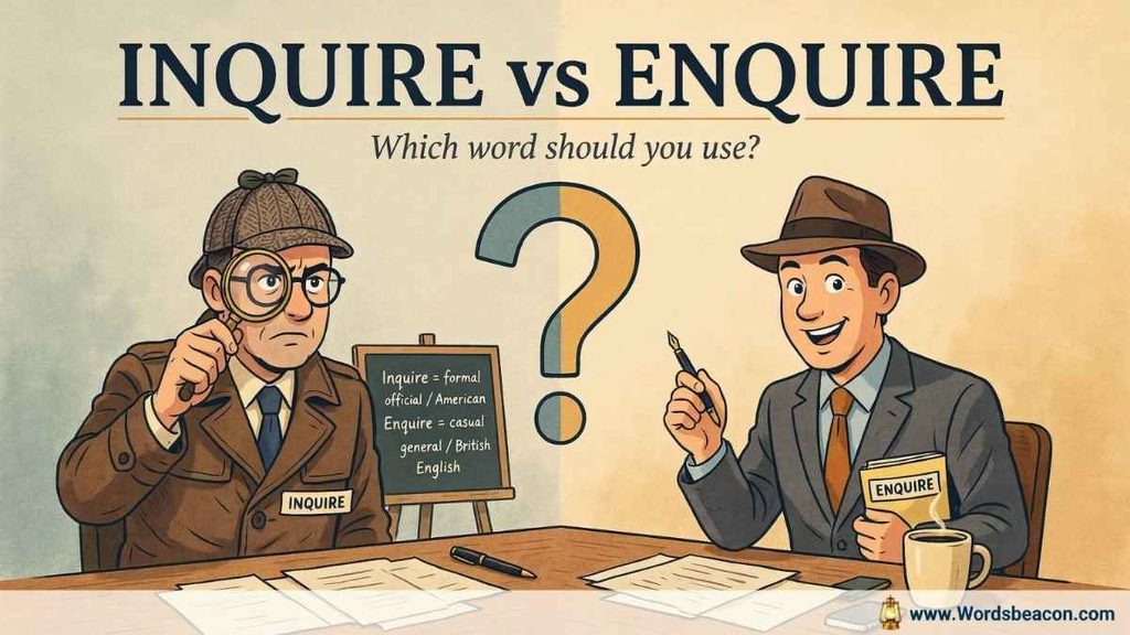 Inquiry vs Enquiry Why the Noun Matters