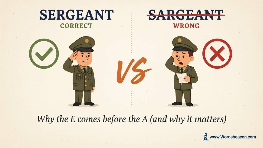 Sergeant Spelling in American English