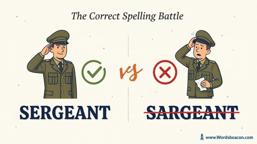 Common Sergeant Spelling Mistakes