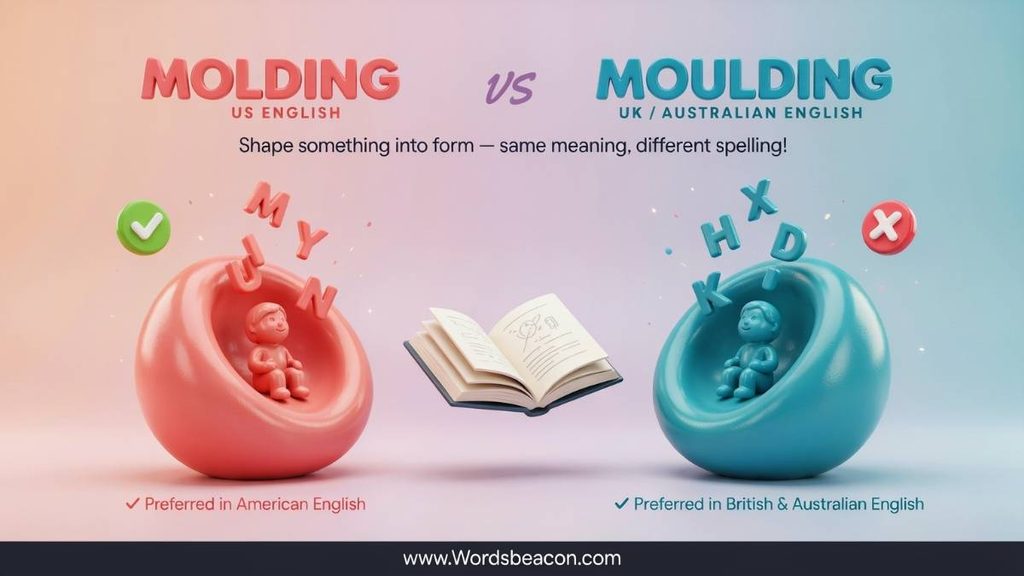 Molding vs Moulding in Everyday Writing