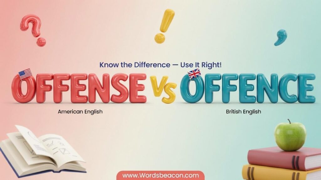 Offense vs Offence difference and correct usage ?